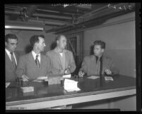 Kenneth Wade and Frank Ryan charged with beating of nonunion garment worker in Los Angeles, Calif., 1949