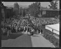 Los Angeles Junior College graduation ceremony, Los Angeles, 1933