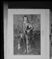 Gainsborough's "Blue Boy," at the Huntington Library, San Marino, copy print 1927