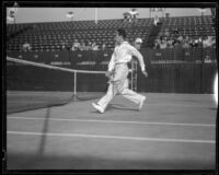 Henri Cochet, French tennis champion, playing at the Pacific Southwest Tennis Championships, Los Angeles, 1928