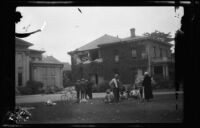 Houses (?) damaged by the Long Beach earthquake, Southern California, 1933