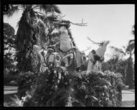 Huntington Park Elks Lodge no. 1415 float in the Tournament of Roses Parade, Pasadena, 1924