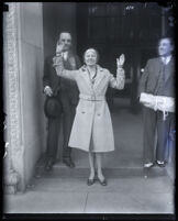Daisy De Voe and attorney William Beirne, Los Angeles, 1931