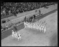 Thousands gather for Memorial Day parade at Coliseum, Los Angeles, 1926