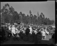 Crowd at opening of new buildings, Metropolitan State Hospital, Norwalk, 1932