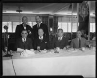 Six men at real estate banquet, [1925-1930?]