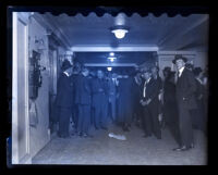 Crowd at the murder trial of Clara Phillips, Los Angeles, 1922