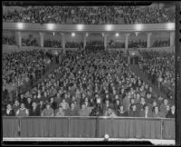 School children at a Philharmonic concert, Los Angeles, 1935