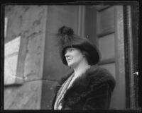 Mary S. Dabelich, wife of murder victim Nicholas F. Dabelich, Los Angeles, 1922