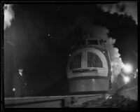 Union Pacific Streamliner departs on a record-breaking trip to New York, Commerce, 1934