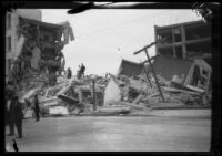 Earthquake-damaged San Marcos Building, Santa Barbara, 1925