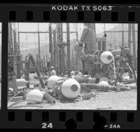 Earthquake damage at Southern California Edison's Devers substation, 1986