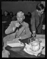 Peter C. Gernert at his divorce hearing, Los Angeles, 1936