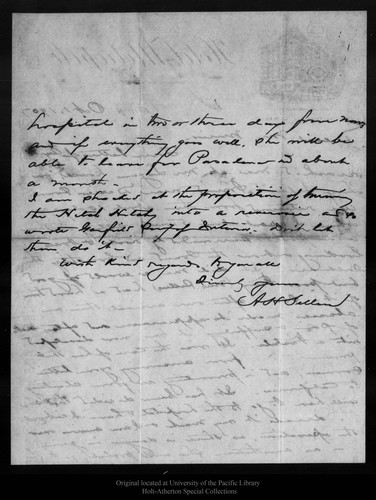 Letter from A. H. Sellers to John Muir, 1907 Oct 1