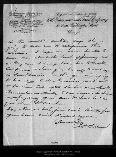 Letter from A. H. Sellers to John Muir, 1894 Nov 23