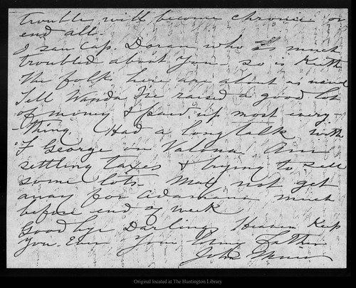 Letter from John Muir to Helen [Muir], 1905 Oct 9