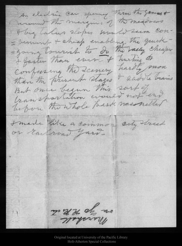 Letter from R. B. Marshall to John Muir, 1905 Jan 27
