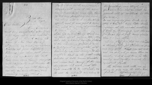 Letter from Joanna M[uir] Brown to [John Muir], 1895 Jan 3