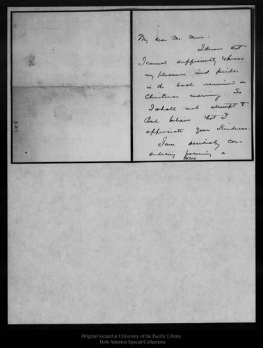 Letter from Anna H. Martin to John Muir, 1907 Dec 28