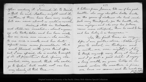 Letter from Mother [Ann Gilrye Muir] to John Muir, 1883 Dec 4