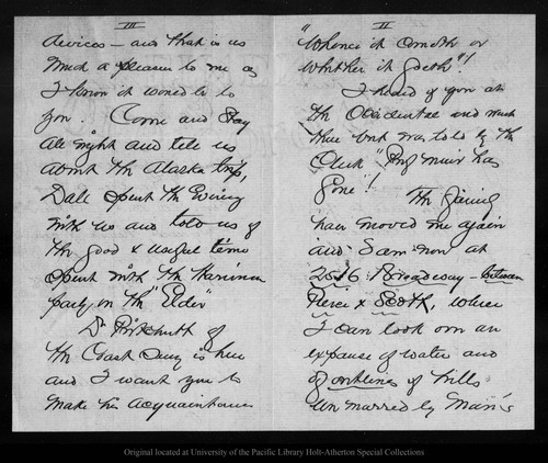Letter from Nodger [?] to John Muir, [ca. 1900]
