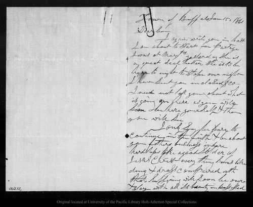 Letter from Daniel Muir to John Muir, 1861 Jun 15