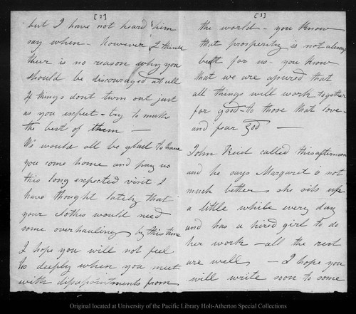 Letter from Ann Gilrye Muir to John Muir, 1861 Mar 30
