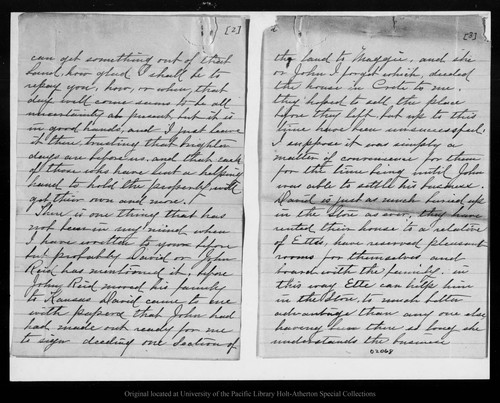 Letter from Sarah M[uir] Galloway to John Muir, 1891 Feb 24