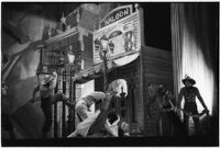 Ballet dancers on stage in the Ballet Russe de Monte Carlo performance of "Ghost Town," Los Angeles, 1940
