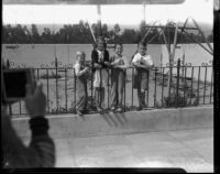 Kidnapping victim William F. Gettle's four children, after their father's safe return home. Circa May 15, 1934