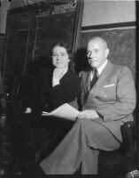 Evangelist Rheba Crawford with her attorney, Los Angeles, 1935