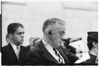 Dr. A.M. Wilkinson, vice crusader, testifies before the Los Angeles County Grand Jury, 1937