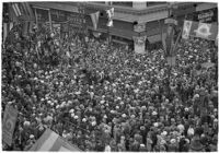 Crowds gathered for the Mystic Shrine's Durbar festival, Los Angeles, 1937