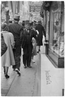 Nile Shrine members collecting relief from passersby, Los Angeles, 1938