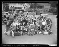 Underprivileged boys headed to St. Vincent de Paul Recreation Camp in Calif., 1949