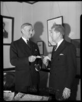 US Senator William Gibbs McAdoo meets with Robert Riddell