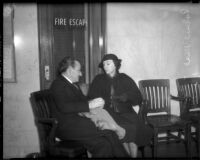 Director Roland West and Actress ZaSu Pitts, circa 1935