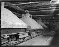 Construction inside Commercial Exchange Building, Downtown Los Angeles, 1935