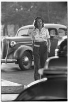 Drive-in waitress, Los Angeles, 1937