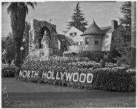 "Merry Wives" float in the Tournament of Roses Parade, Pasadena, 1938