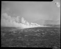 Forest fire in Malibu, circa October 1935