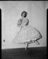 Performer posing for La Boheme at the Shrine Auditorium, Los Angeles, 1935