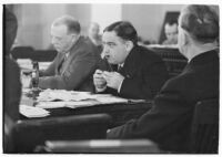 Mayor of New York City, Fiorello La Guardia, presides over the Pacific coast's United States Conference of Mayors. May 15, 1937