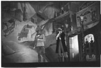 Ballet dancers on stage in the Ballet Russe de Monte Carlo performance of "Ghost Town," Los Angeles, 1940