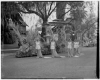 "Queen of Fantasy" float in the Tournament of Roses Parade, Pasadena, 1938