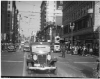 Ambulance in downtown Los Angeles