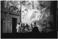 Ballet dancers on stage in the Ballet Russe de Monte Carlo performance of "Ghost Town," Los Angeles, 1940