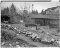 Houses damaged by flooding, Ontario, 1938