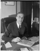 Herbert C. Legg, chairman of the Los Angeles County Board of Commissioners from 1934 to 1938