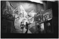 Ballet dancers on stage in the Ballet Russe de Monte Carlo performance of "Ghost Town," Los Angeles, 1940